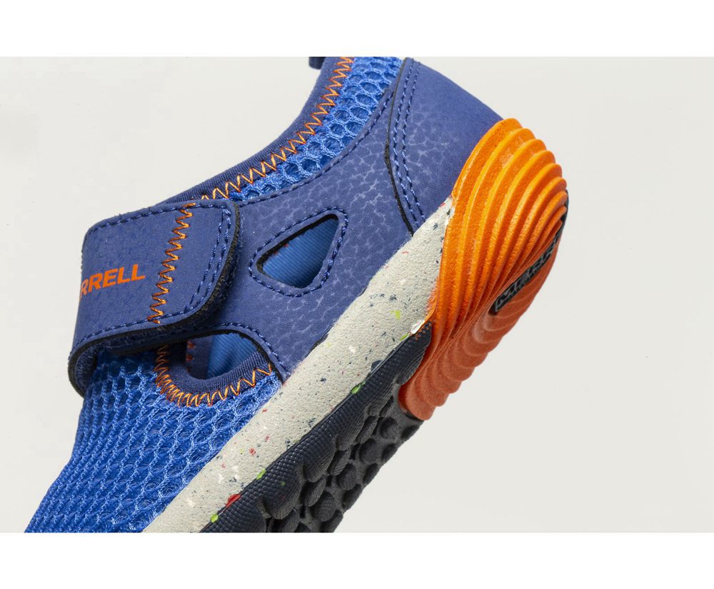 Tenis Criança - Merrell Bare Access Steps® H2o - Azuis/Laranja - ZQM072169